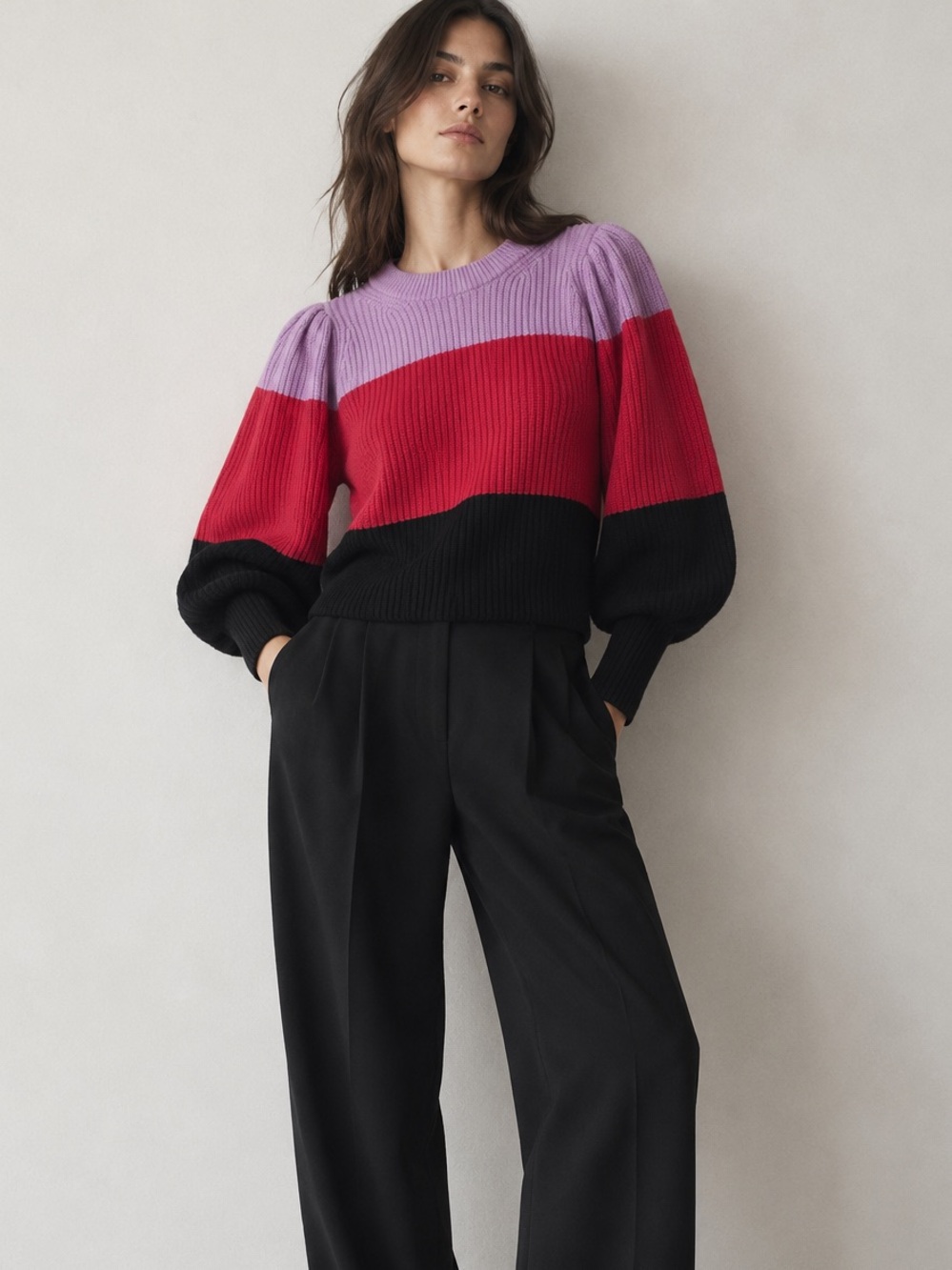 A.L.C. Wide Leg Black Trousers